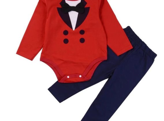 Baby Boy Two Piece Set - Tuxedo