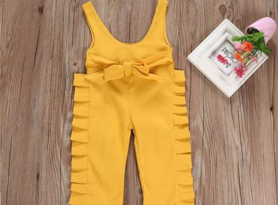 Girls Ruffles Jumpsuit
